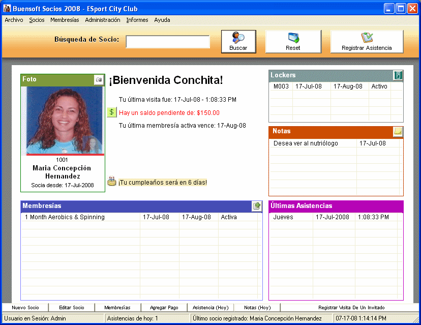 Screenshot for Buensoft Socios 2009 4.0.3